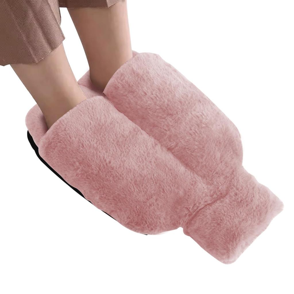 2L Large Leakproof Hot Water Bottle Foot Warmer Without Electricity Super Soft Cozy Thick Heating Pads for Winter Warmth