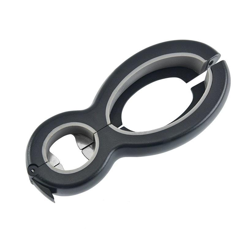 

Six-in-One Multi-functional Can and Bottle Opener with Easy-Open Laoganma Lid Twister чорний/сірий колір