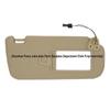 Compatible Sun Visor for 2007-2010 Hyundai Elantra, Beige, Left Side, Wired.