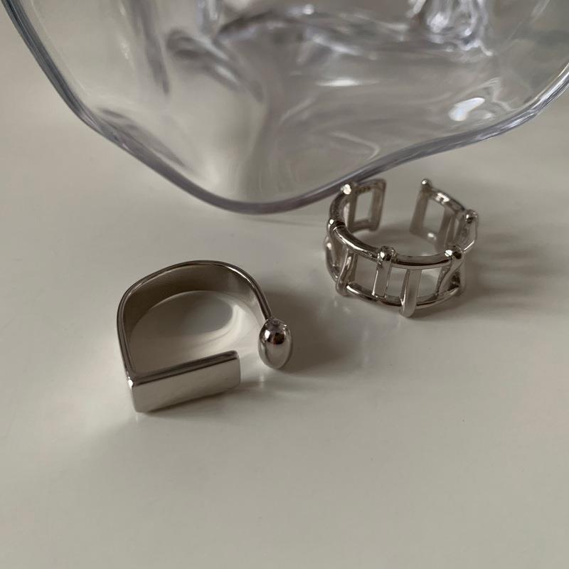 Stunning 925 Sterling Silver Adjustable Ring For Couples With Unique Geometric Design