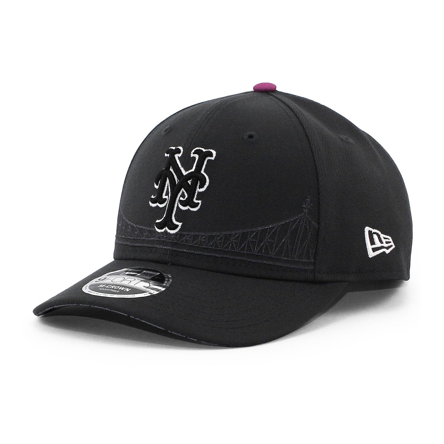 

New Era City Connect 9FORTY Snapback New York 940MC M-CROWN Cap, Charcoal, Mets, MLB, [Used] серый