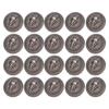 20 Sets   Rivet 24mm Diameter Vintage Decorative Zinc Alloy   Head Rivet Button with 7mm Screws