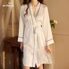 Sexy nightgown long light luxury, women's bathrobe satin wedding bridesmaid dressing gown yukata cardigan loungewear
