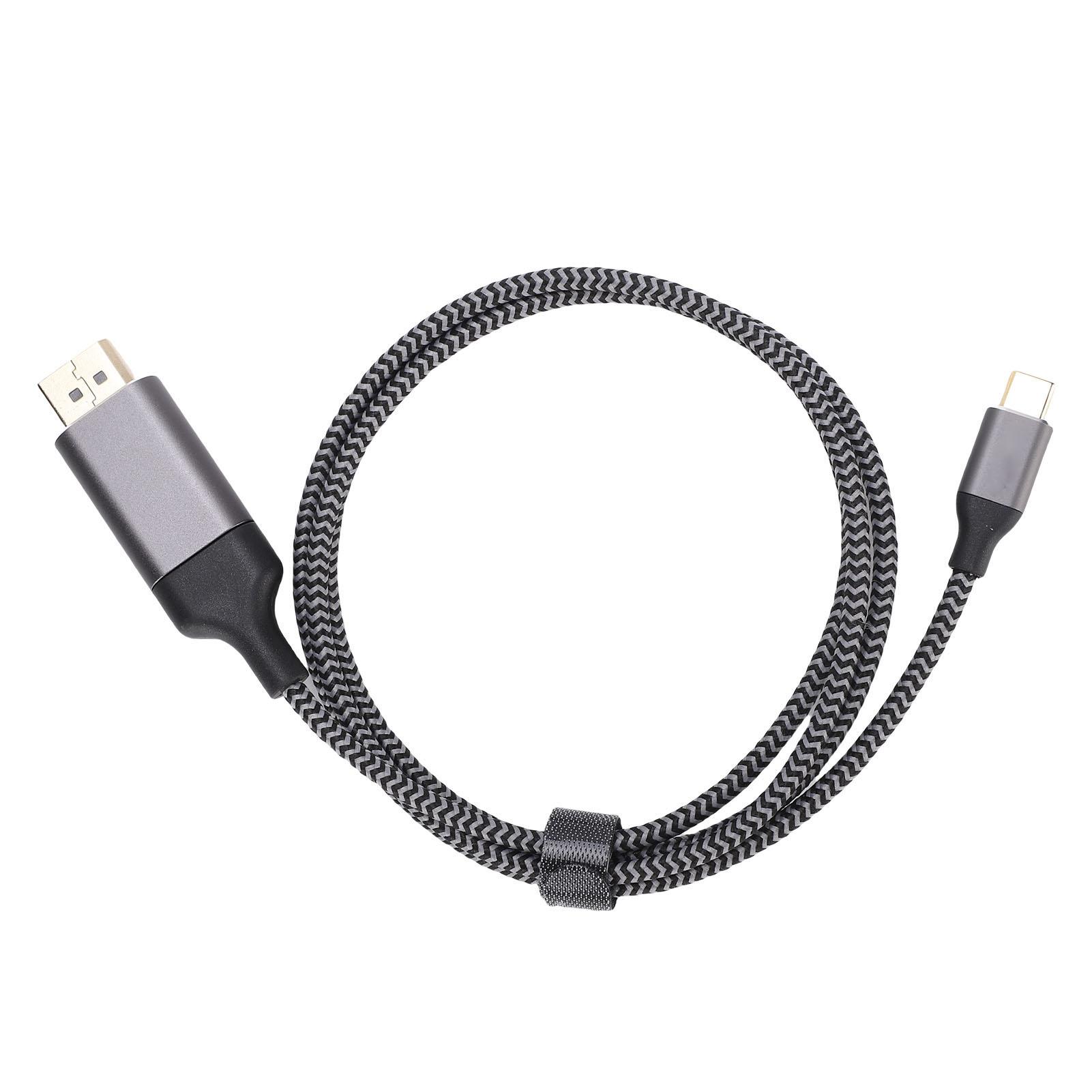 

Type C to Display Port Adapter Cable 4K At 60Hz Multifunctional Type C Display Device Conversion Cable for Phone Tablet