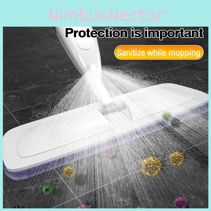 Spray Mop For Home Use With Stainless Steel Handle And Microfiber Cloth For Wet And Dry Floor Cleaning