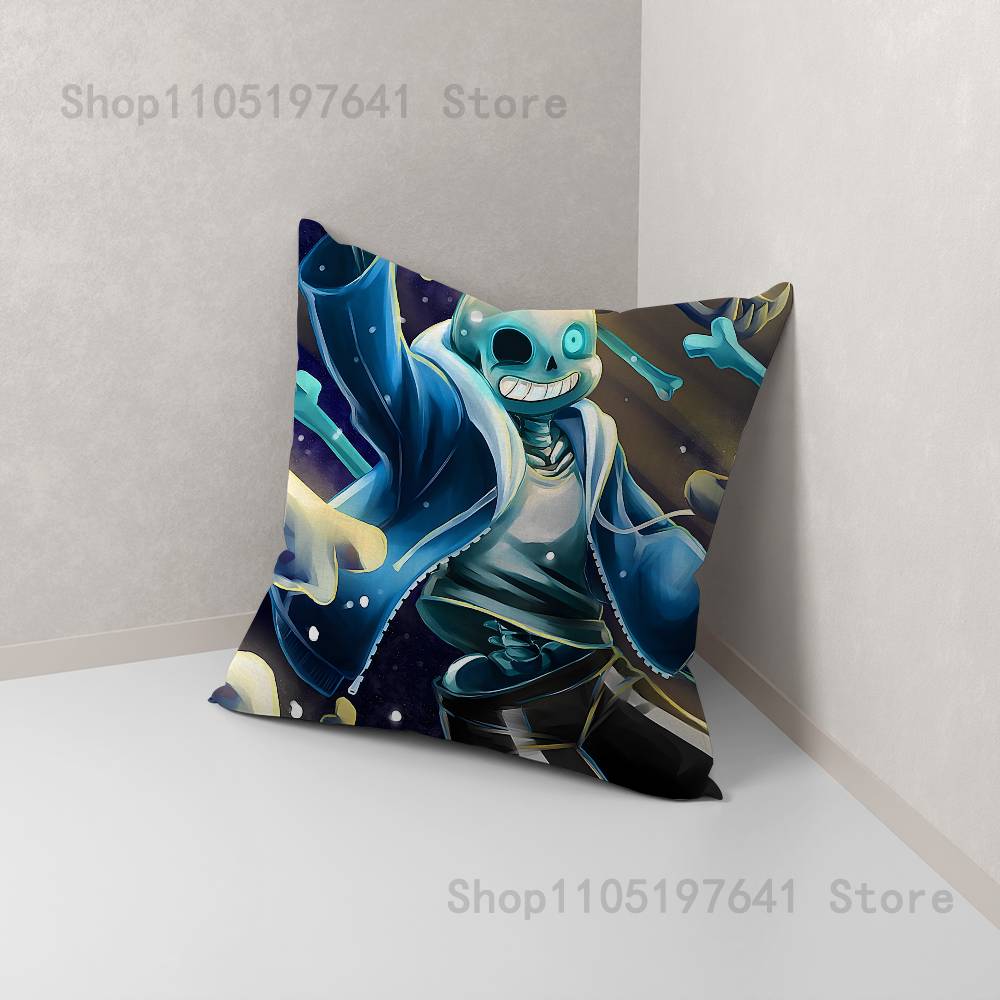 U-Undertale Санс собачка Наволочка для Декора Дивана Автомобиля Офиса Комнаты Печатная Наволочка Декорации и Защита 12x12Inch