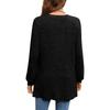 2025 Autumn/Winter Women's European Style Long Sleeve Loose Knit Top with Pockets