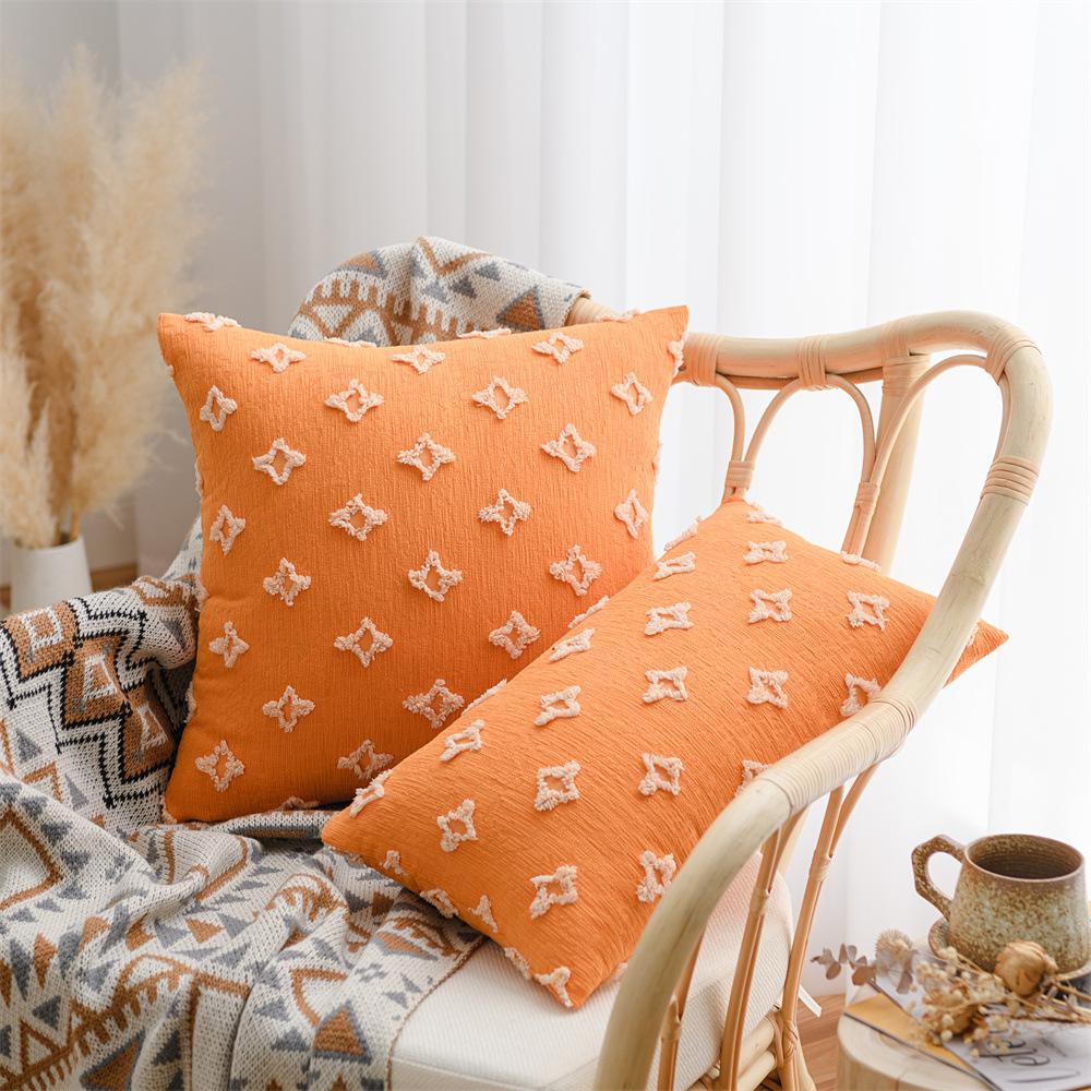 Nordischer Ins Wind Stern Kissenbezug Baumwolle Blumenschnitt Kissen Lendenkissen Schlafzimmer Wohnzimmer Sofa Lendenbereich Erkerkissen