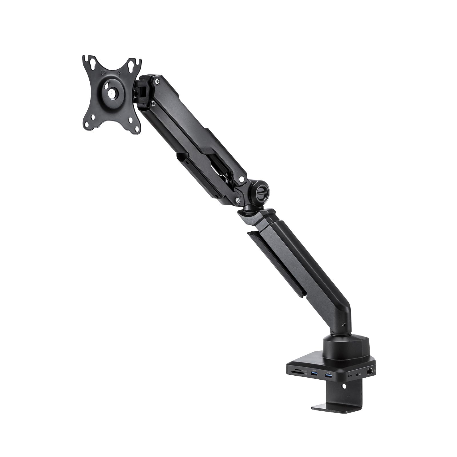 

Sanwa Supply Monitor Arm with Docking Station Gas Spring (Single Arm, Type) CR-LACDK1402BK чёрный