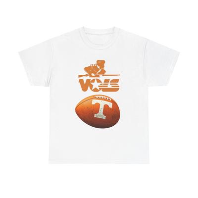 T-shirt vintage de l'Université du Tennessee - T-shirt de football rétro UT Vols, unisexe