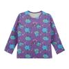 Children's Witch  Printed Long Sleeved Round Neck Top With Floral Print For Daily Casual T-shirt