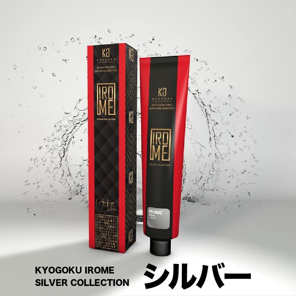 KYOGOKU IROME Hair 24 Gray Hair Salon Partial Dye 1-Pack Color, Colors, Dye, Quasi-drug, Hypoallergenic, Exclusive, Self-Color, (Silver)