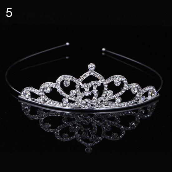 Lovely Crown Rhinestone Kids Girl Princess Tiara Headband Dancing Party Headwear