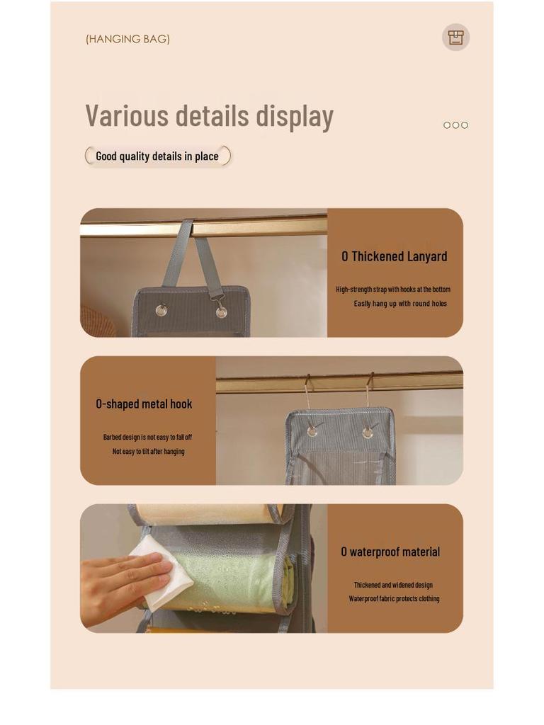 Portable Yoga Pants Wardrobe Hanging Organizer