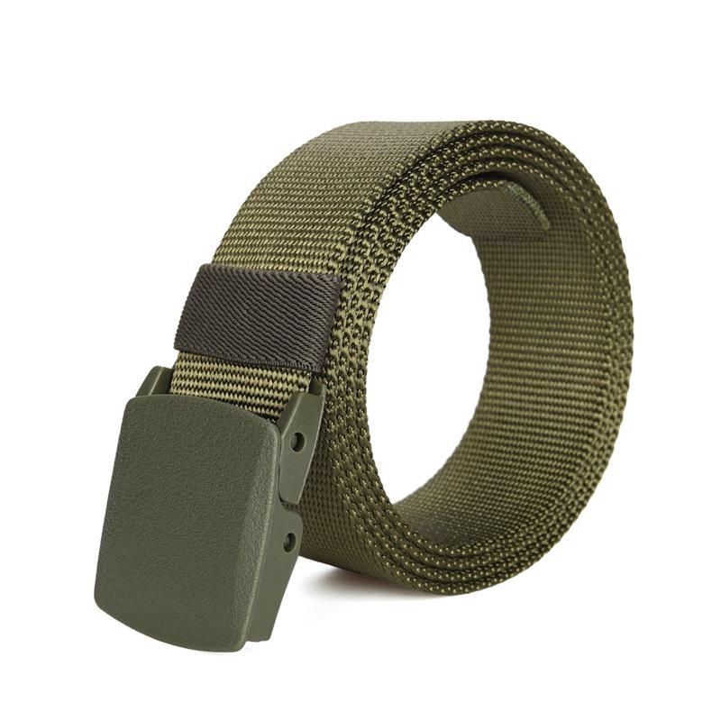 

POM Outdoor Non-Magnetic Plastic Buckle Nylon Belt - Versatile, Breathable, Lightweight, Classic Camouflage Design. 130cm