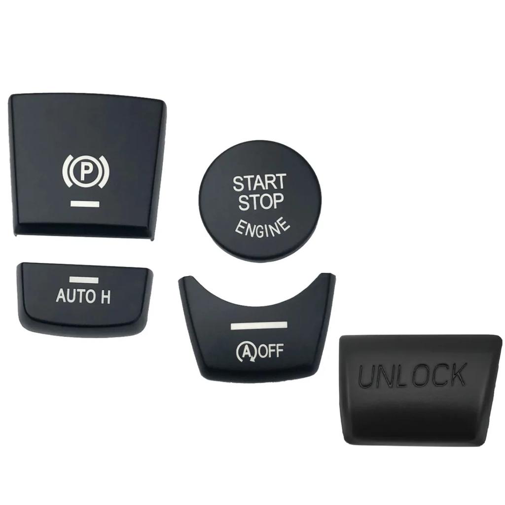 Auto Start Stop Motor Knopf Elektronische Handbremse P Schalter Abdeckung Zierleiste Aufkleber Für BMW F10 F07 F25 F11 F15 F16 X3 X4 X5 X6