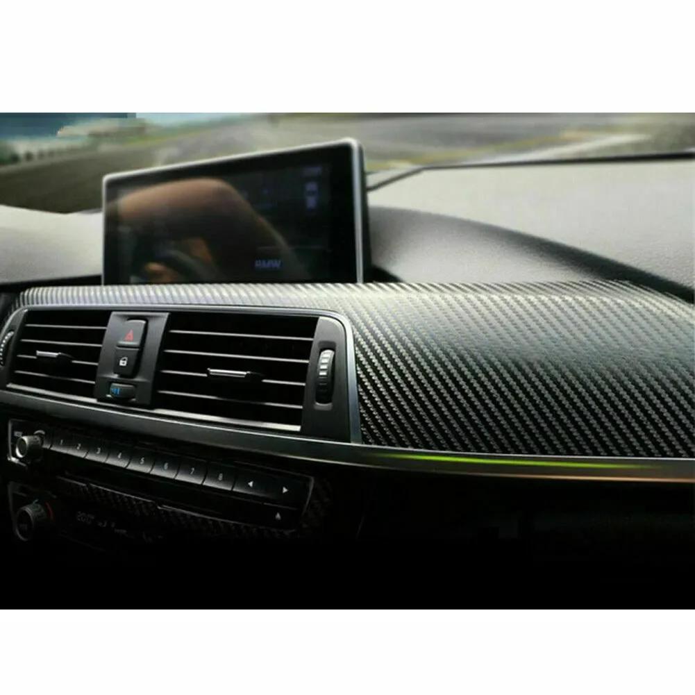 Car Interior Decal Trim 5D Carbon Fiber Trim Vinyl Sticker For BMW E90 E91 2005-2012 Wholesale