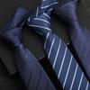 Tie Men'S Dress Business Career Wedding Groom Korean Version Zipper Hand Striped Tie