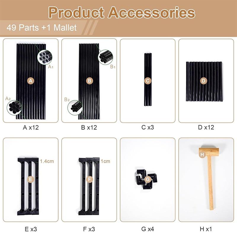 Extendable Shoe Rack 3 Tiers Metal Telescopic Shoe Stand 43-78 Cm Black