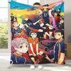 Cartoon Haikyuu Hinata Shoyo Volleyball Anime Flannel Blanket,Ultra Soft Plush Throw for Home Bedroom Bed Sofa Camping Picnic