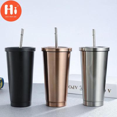 Hi Stainless Steel Coffee Mug 500ml Thermo Mug with Lid Beer Mugs for Tea Cup Thermos Metal Cup Drink S