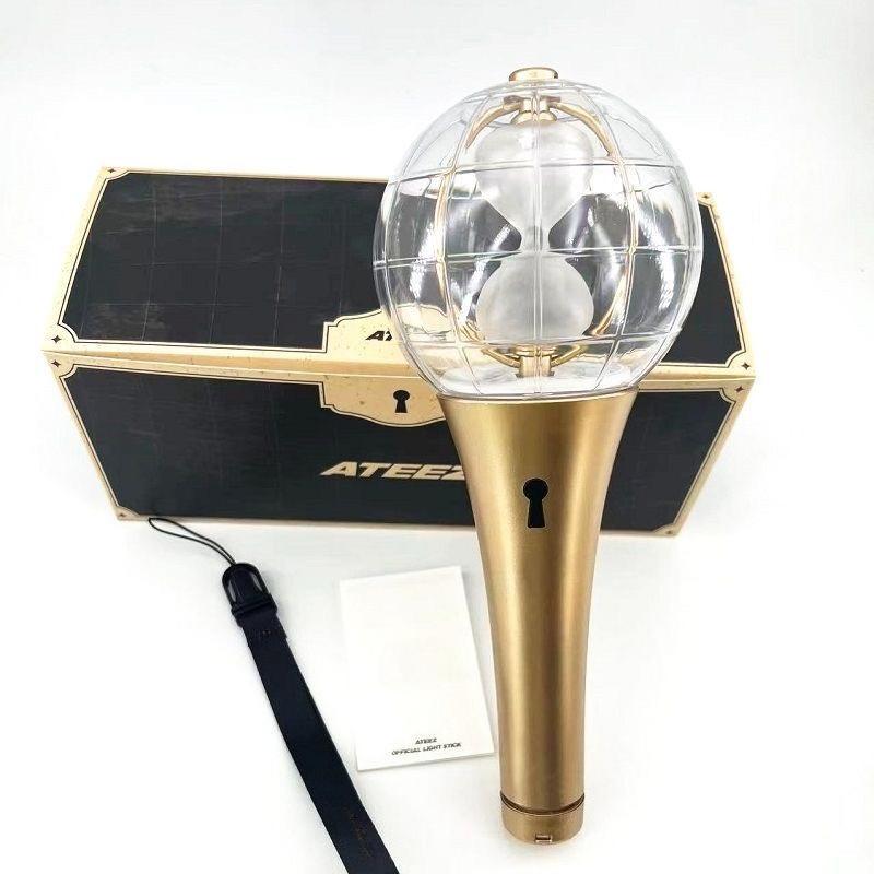High Quality Kpop Ateezed Ver.2 Ver.1 Lightstick Globe Hand Lamp Concert Lamp Hiphop Light Stick Flash Fluorescent Fans Collection