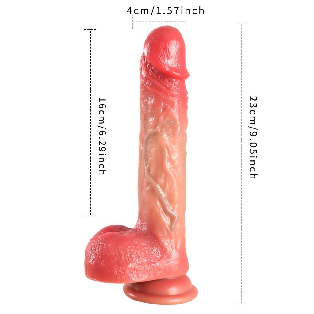 Huge Thrusting Dildo Vibrator 9.4 Inch, Big Glans Realistic Dildos With Thrusting Vibration, Big Size G-Spot Penis Adult Sex Toy For Woman