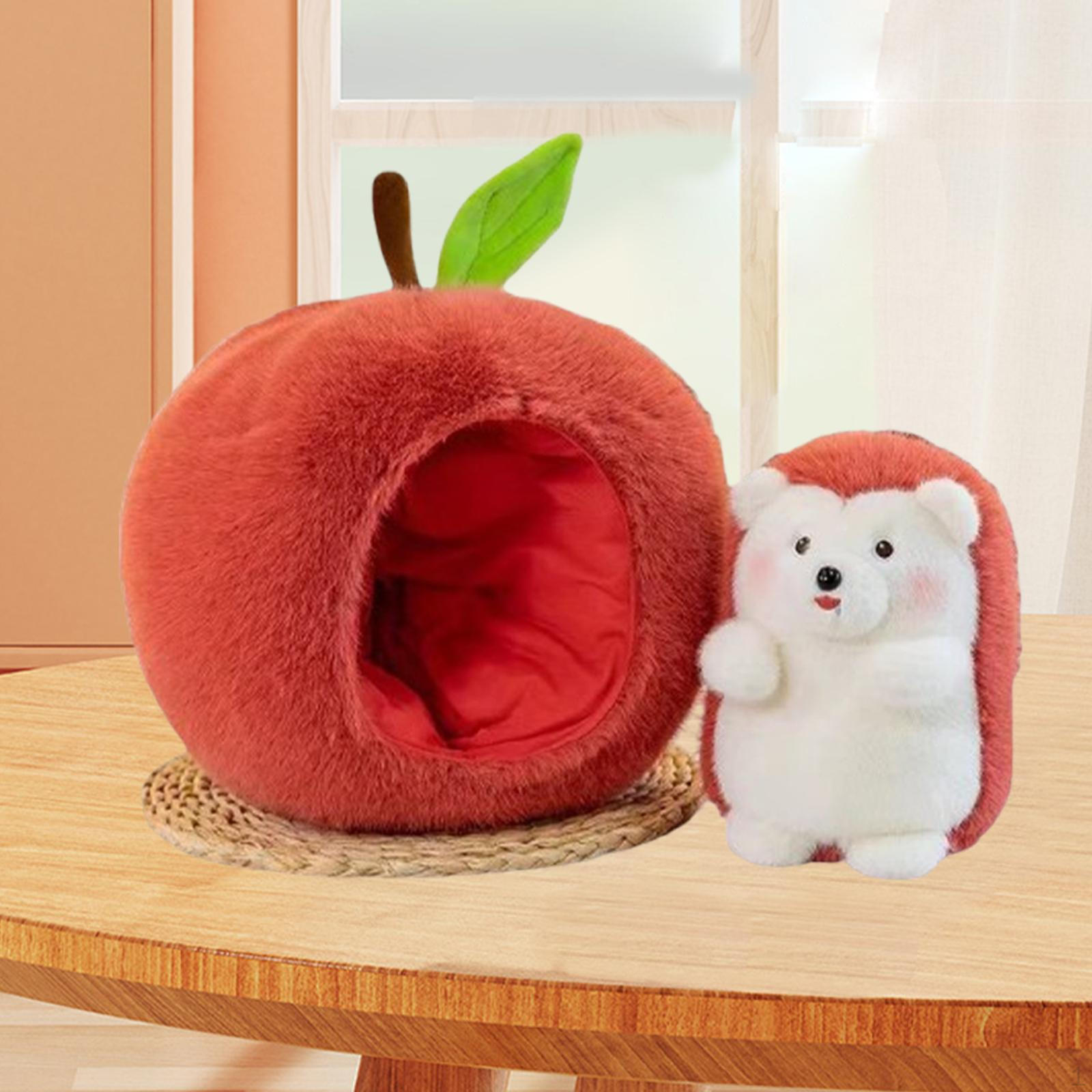 

Мультяшна м яка іграшка-їжак Яблуко Плюшеві подарунки на день народження Домашній декор Декоративні тварини Large