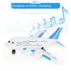 Electrical RC Plane Plastic Toys For Kids Remote Control Airplane Model Outdoor Games Children Musical Lighting DIY Toys Gifts
