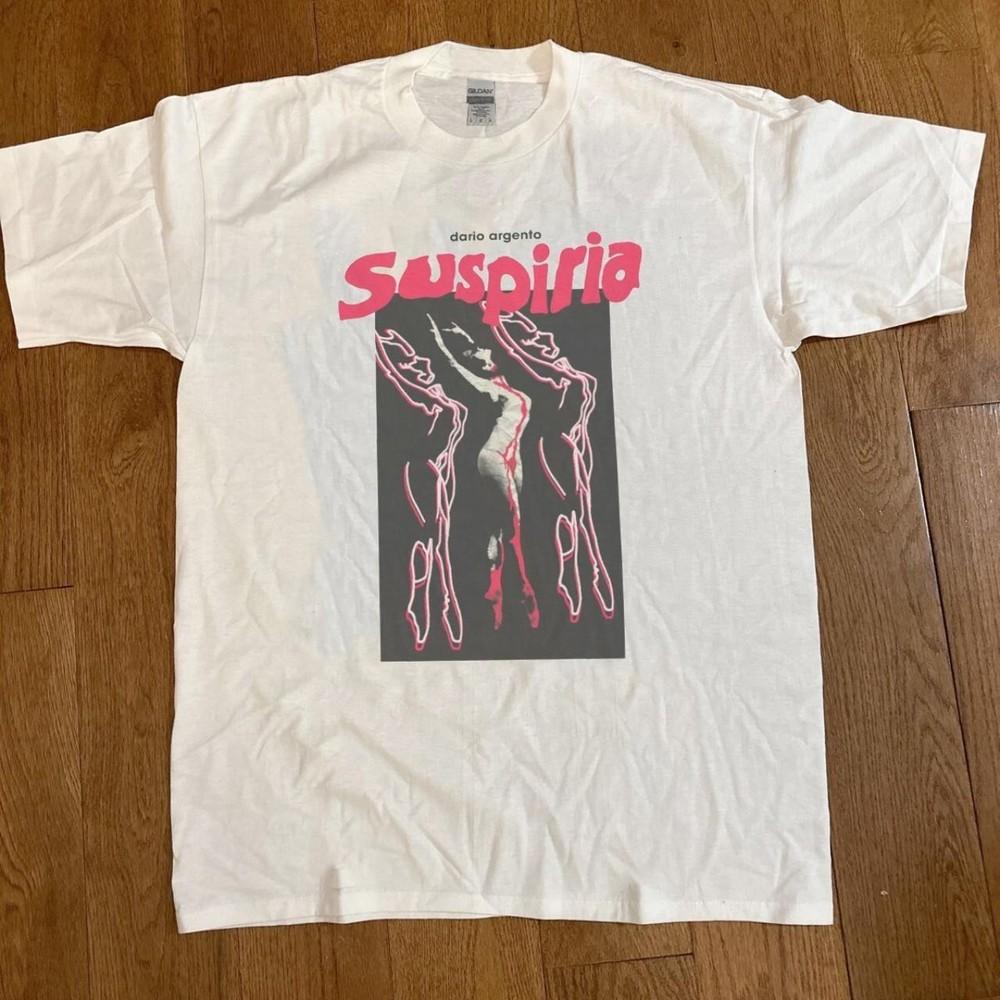 Vtg style suspiria horror movie short sleeve white color shirt KV36479 Unisex T-Shirt M