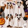 Breathable Dog Ghost Cape Spooky Pet Cosplay Clothes Funny Pet Transformation Costume Party
