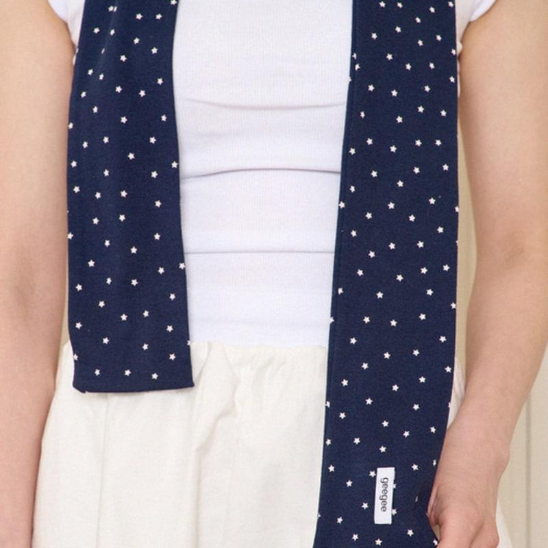 geegee mini star cotton scarf - navy