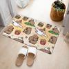 Cartoon Cute Capibala Floor Mat Household Short Pile Carpet Bathroom Non-slip Mat Capybara Animal Bedroom Mat