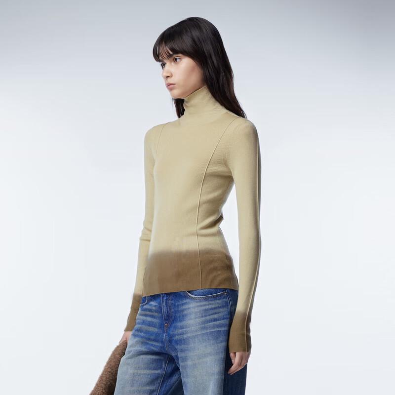 

JNBY Women s Mock Neck Wool Cashmere Sweater