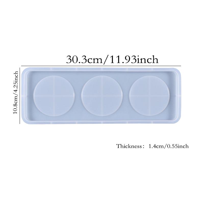 1pc DIY Harz Epoxy Form Wein Flasche Wein Glas Tablett Halter Silikon Form