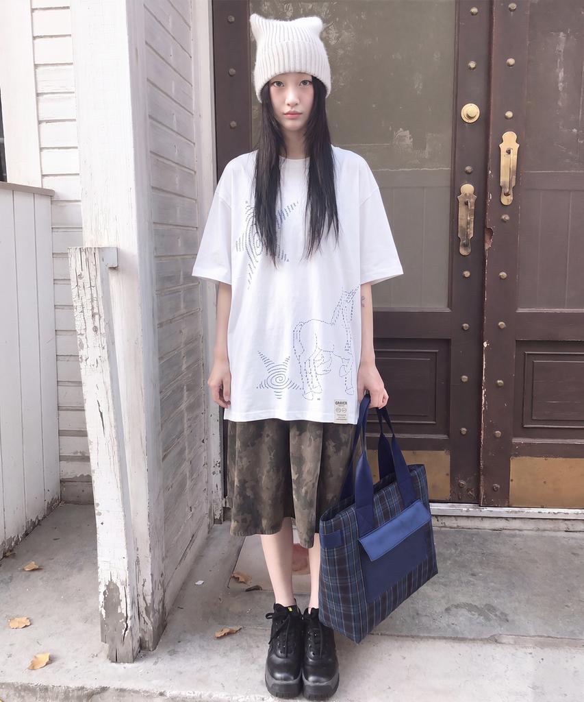 GRAVER [Unisex] Ascii Unicorn Short Sleeve T-Shirt_2 Colors