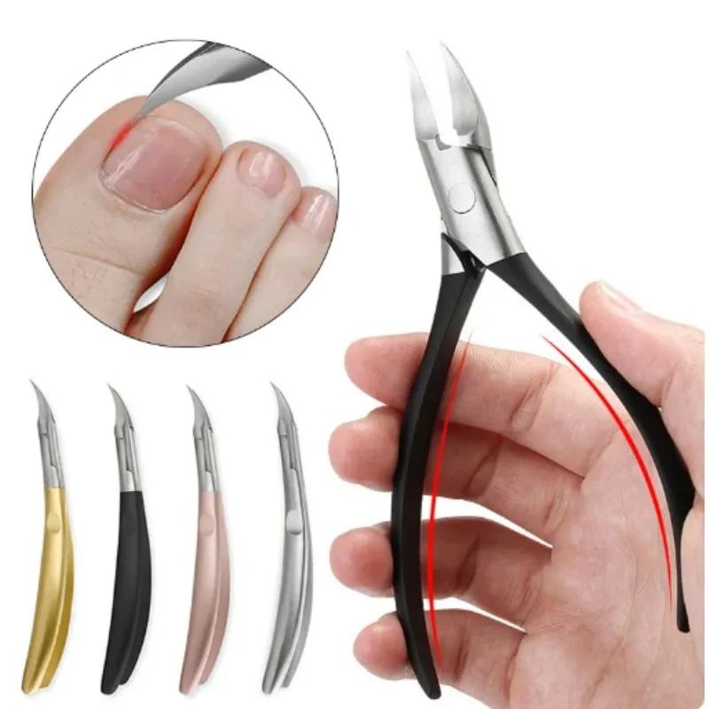 Nail Cutter Cuticle Nippers Paronychia Nail Clippers Profesional Ingrown Toenail Scissors Dead Skin Removal Pedicure Tool New