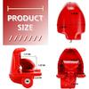 Cenipar Trailer Hitch Lock Universal Size Fit 1-7/8", 2", And 2-5/16" Couplers, Heavy Duty Steel, For Vehicles, Trailers, And RVs(Red)