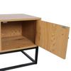 LOFT TV Cabinet Abbott Oak | Black | 117x48x39cm
