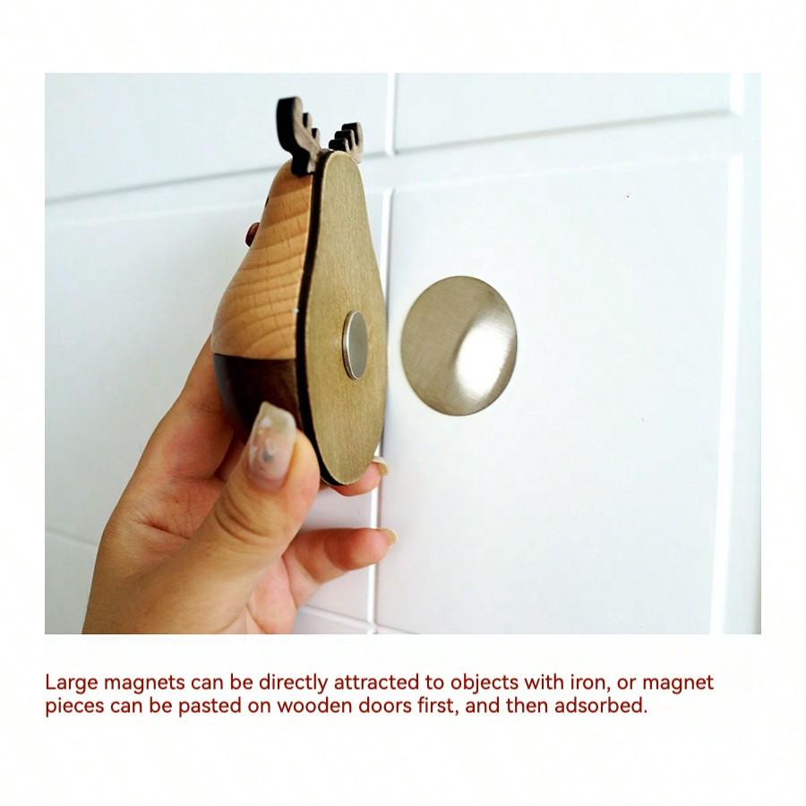 Creative Wind Chime Lucky Cat Bronze Bell Door Clock Bedroom Door Walnut Multi Functional Home Decoration Creative Moving Gift