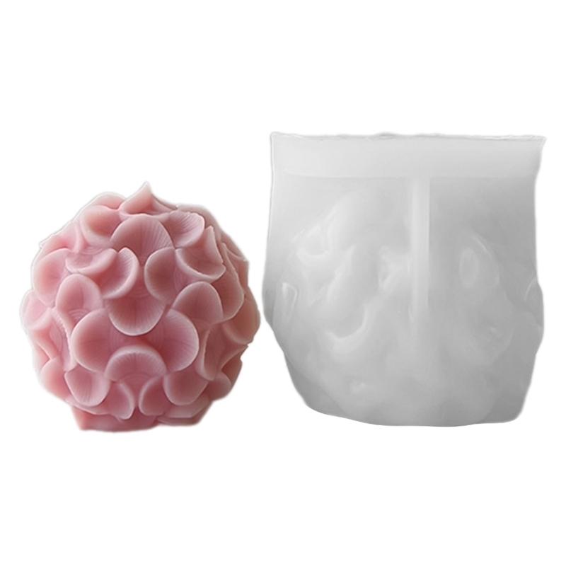 Flower Shaped Candle Mold Aromatherapy Soap Mould Resin Epoxy Mould Plaster Ornament for Birthdays and Festivals