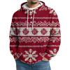 Men's Knit Hooded Sweatshirt Casual Long-Sleeve Sweatshirt