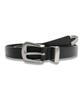 DOFFSEPT Western Basic Harter Ledergürtel in Schwarz