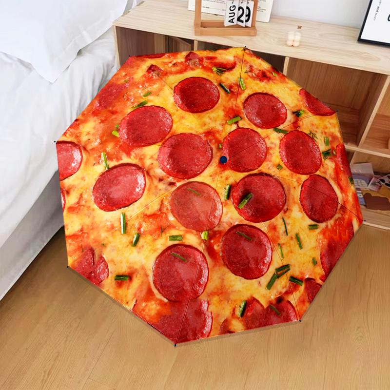 Egg Yolk Delight Umbrella Folding Umbrella, Automatic Umbrella 8-Frame for Travel, Camping Use Gift for Halloween Christmas