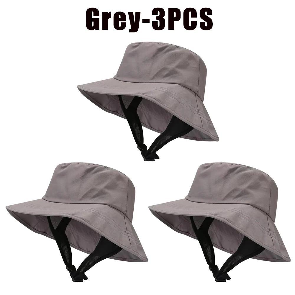 UPF50+ Beach Surf Bucket Hat Mesh Breathable Sun Hat Men Women Outdoor Fishing Cap Chin Adjustable Cap Water Sport Cap Sombrero
