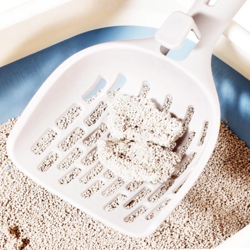 1Pc Mesh Litter Scoop For Sifting Cat Litter Box Shovel Efficient Waste Cleaning Hanging Hook Durable Pp Material Pet Clean Tool