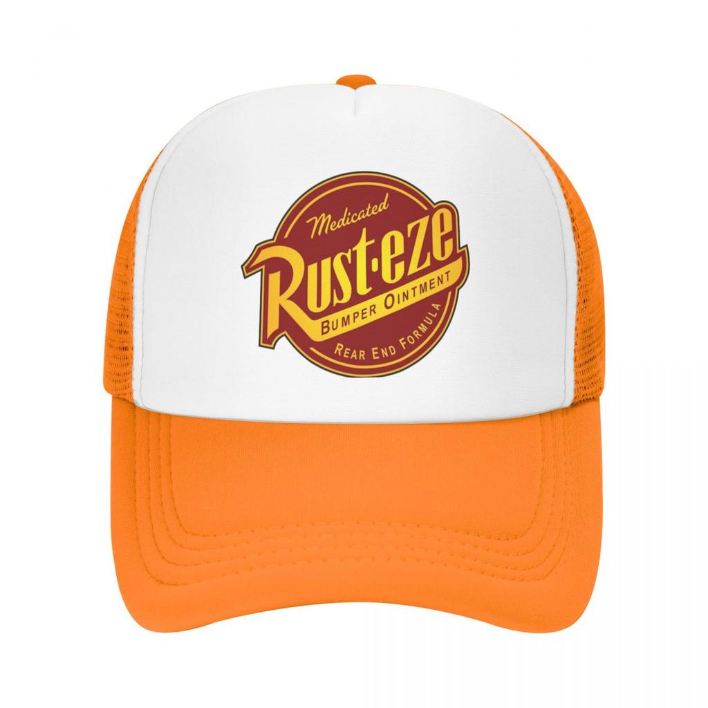 Medicated Rust.eze Lightning Mcqueen Mesh Trucker Hat Trendy Summer Breathable Mesh-back Sun Caps Adjustbale For Casual Headwear