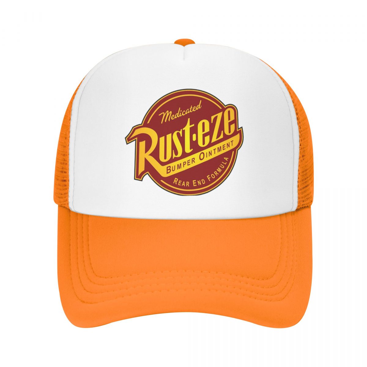 XIXIGO Cap Medicated Rust-eze Lightning McQueen Mesh Trucker Hat Trendy Zomer Ademend Mesh-rug Zonneklep Verstelbaar Voor Casual Hoofddeksels One Size
