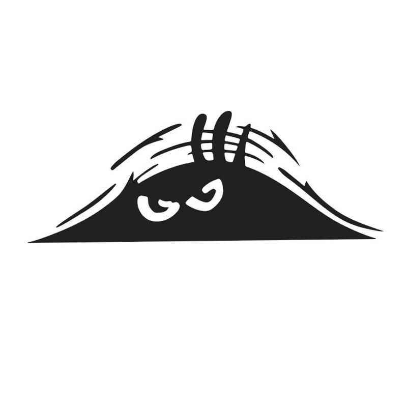 Funny Peeking Monster 3D Big Eyes Car Stickers Waterproof Self-adhesive Scratch Cover Car Stickers Vinyl Decals Car Accessories