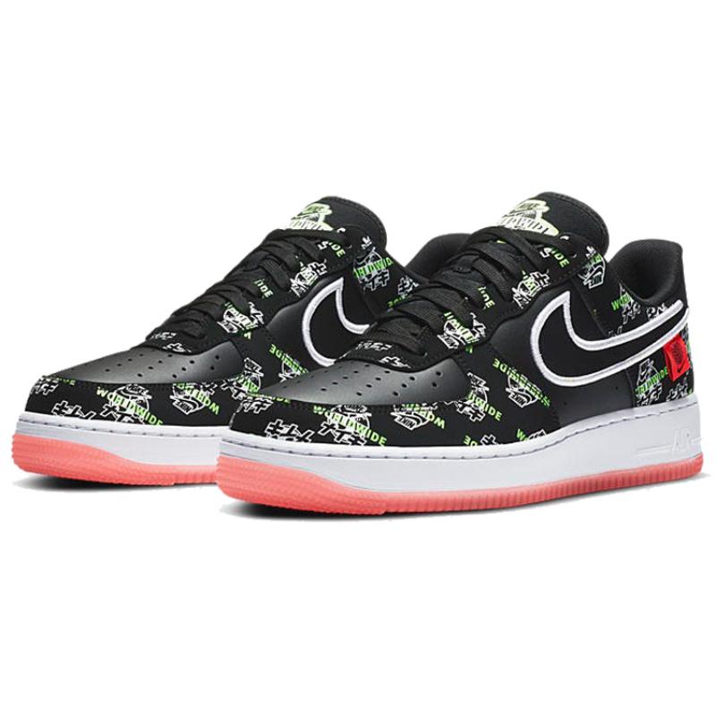 Nike Air Force 1 Low '07 LV8 Worldwide Pack Katakana Black Sneakers DA1343-003
